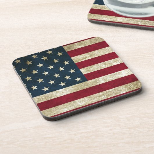  Amerikaanse vlag Bier Onderzetter (Linkerzijde)