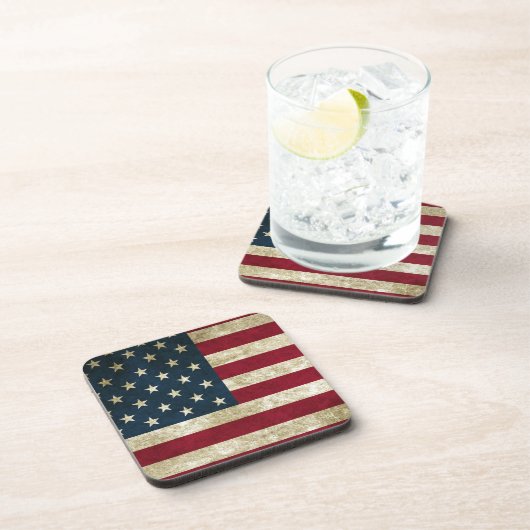 Amerikaanse vlag Bier Onderzetter (Rechterzijde)