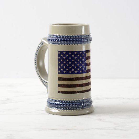 Amerikaanse  vlag bierpul (Voorkant links)