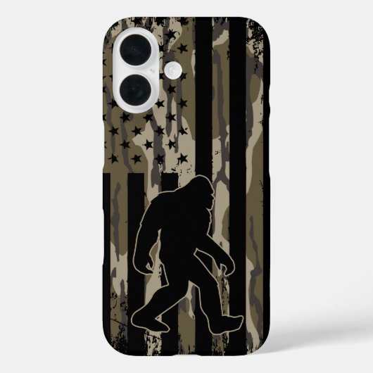 Amerikaanse vlag Bigfoot Bottom Land Camo Case-Mate iPhone Case (Achterkant)