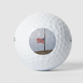 Amerikaanse vlag bij Half Mast (Verenigde Staten) Golfballen
