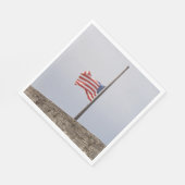 Amerikaanse vlag bij Half Mast (Verenigde Staten) Servet (Hoek)