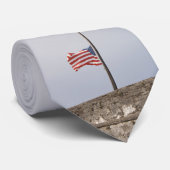 Amerikaanse vlag bij Half Mast (Verenigde Staten) Stropdas (Opgerold)