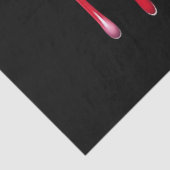 Amerikaanse vlag bijtende lippen ontkoppeling tissuepapier (Detail)