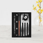 Amerikaanse vlag biljart pool speler kleding - Bil Kaart (Gele Bloem)