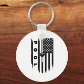 Amerikaanse vlag biljart pool speler kleding - Bil Sleutelhanger (Voorkant)