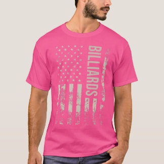 Amerikaanse vlag biljart t-shirt