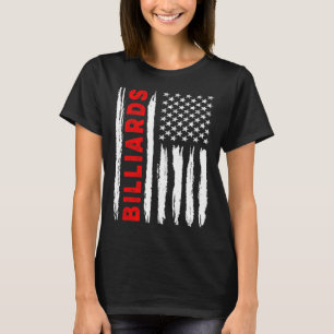 Amerikaanse vlag Biljart USA Mannen Vrouwen Amerik T-shirt