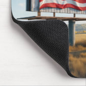 Amerikaanse vlag billboard op het Boerderij Muismat (Hoek)
