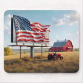 Amerikaanse vlag billboard op het Boerderij Muismat (Voorkant)