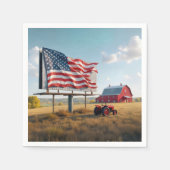 Amerikaanse vlag billboard op het Boerderij Servet (Voorkant)