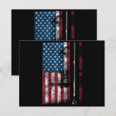 Amerikaanse vlag Billiard Stick Cute Table Game Fu (Voorkant / Achterkant)