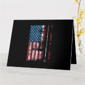 Amerikaanse vlag Billiard Stick Cute Table Game Fu Kaart (Gele Bloem)