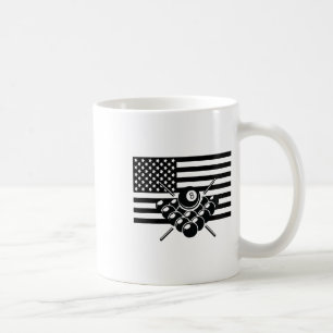 Amerikaanse vlag Billiards Apparel - Billiards Koffiemok