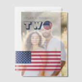 Amerikaanse vlag Birthday Vellum Uitnodigingen (Offset (Koppel))