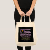 Amerikaanse vlag Bitcoin BTC Revolution Grappige C Tote Bag (Voorkant (product))