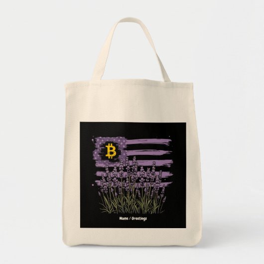Amerikaanse vlag Bitcoin BTC Revolution Grappige C Tote Bag (Voorkant)
