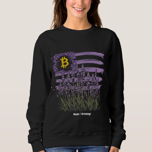Amerikaanse vlag Bitcoin BTC Revolution Grappige C Trui (Voorkant)
