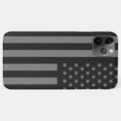 Amerikaanse vlag Black Gray Case-Mate iPhone Case (Achterkant (horizontaal))