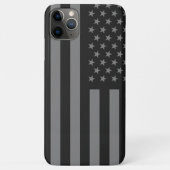 Amerikaanse vlag Black Gray Case-Mate iPhone Case (Achterkant)