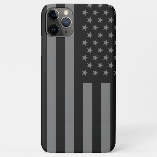 Amerikaanse vlag Black Gray Case-Mate iPhone Case (Achterkant)