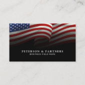 Amerikaanse vlag | Black Visitekaartje (Voorkant)