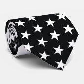 Amerikaanse vlag Black White Stropdas (Opgerold)