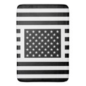 Amerikaanse vlag Black & White USA Unique American Badmat (Voorkant Verticaal)
