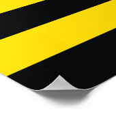 Amerikaanse vlag Black Yellow Poster (Hoek)