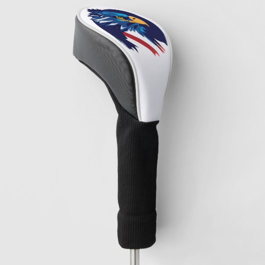 Amerikaanse vlag Blad Eagle Golfheadcover (Schuin)