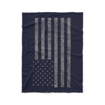 Amerikaanse vlag Blauwe Grunge met naam