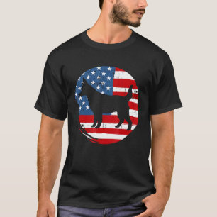 Amerikaanse vlag Blauwe Heeler Rode Australische r T-shirt