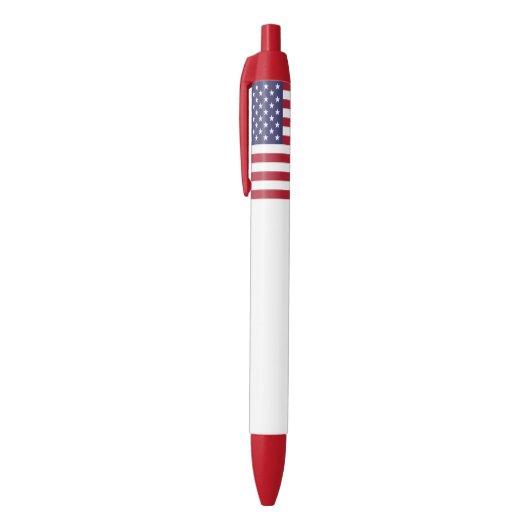 Amerikaanse vlag blauwe inkt pen (Top (Verticaal))