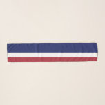 Amerikaanse vlag Blauwe rode streep Sjaal<br><div class="desc">Amerikaanse vlag Blauw wit rood gestreept patriottisch schuim</div>