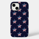 Amerikaanse vlag Blauwe sterren met schuine strepe Case-Mate iPhone Case (Achterkant)