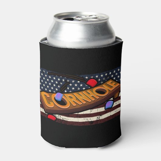 Amerikaanse vlag blikjeskoeler (Blikje Voorkant)