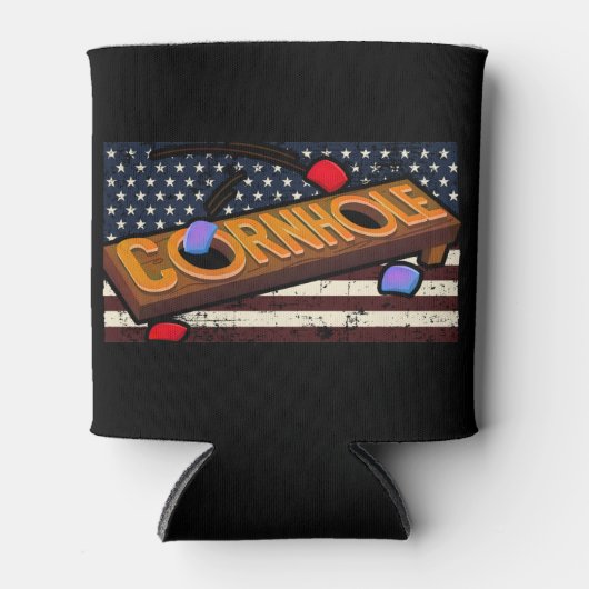 Amerikaanse vlag blikjeskoeler (Voorkant)