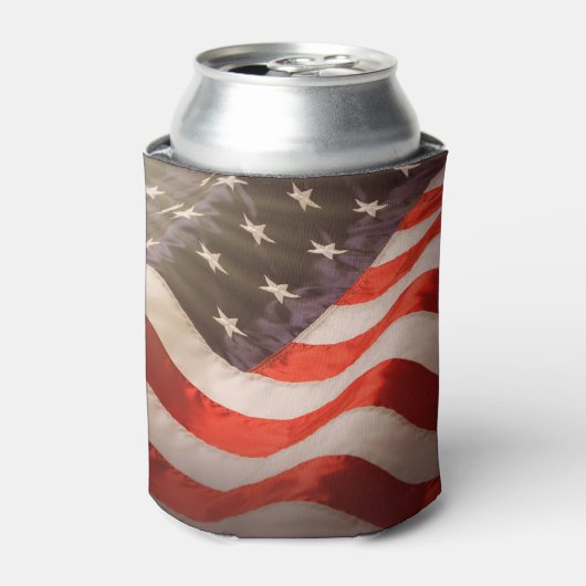 Amerikaanse vlag blikjeskoeler (Blikje Voorkant)