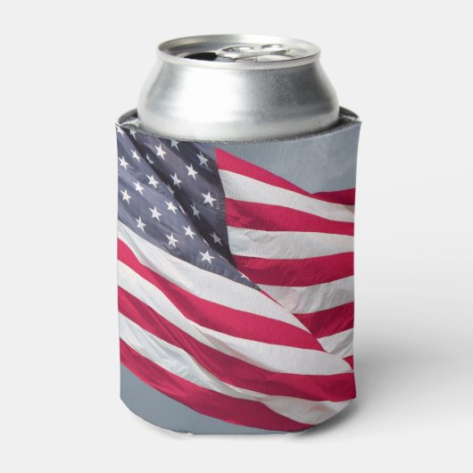 Amerikaanse vlag blikjeskoeler (Blikje Voorkant)