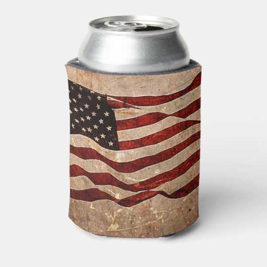 Amerikaanse vlag blikjeskoeler (Blikje Achterkant)