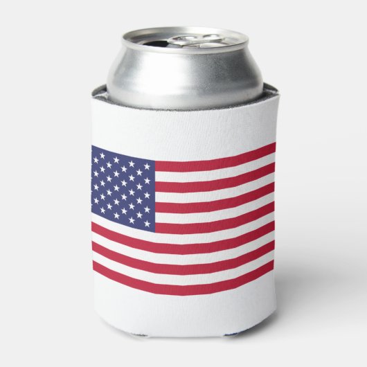 Amerikaanse vlag blikjeskoeler (Blikje Voorkant)