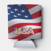 Amerikaanse vlag blikjeskoeler (Achterkant)
