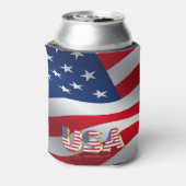 Amerikaanse vlag blikjeskoeler (Blikje Achterkant)