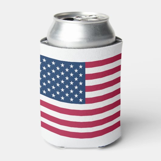 Amerikaanse vlag blikjeskoeler (Blikje Voorkant)