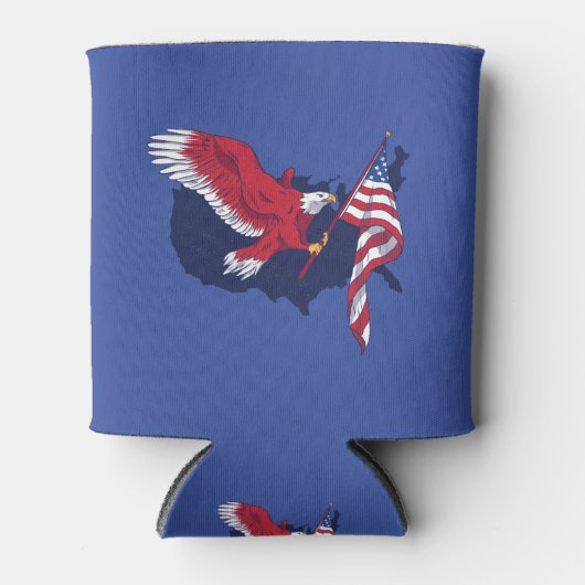 Amerikaanse vlag blikjeskoeler (Voorkant)