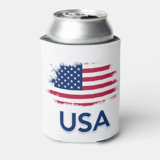 Amerikaanse vlag blikjeskoeler (Blikje Achterkant)