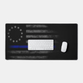 Amerikaanse vlag Blue Line Fire & Rescue Bureaumat (Keyboard & Muis)