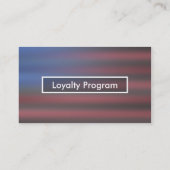 amerikaanse vlag blur punch card klantenkaartje (Achterkant)