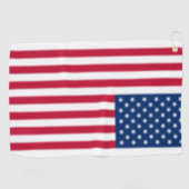 Amerikaanse vlag Blurred Golfhanddoek (Horizontaal)