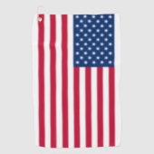 Amerikaanse vlag Blurred Golfhanddoek (Voorkant)